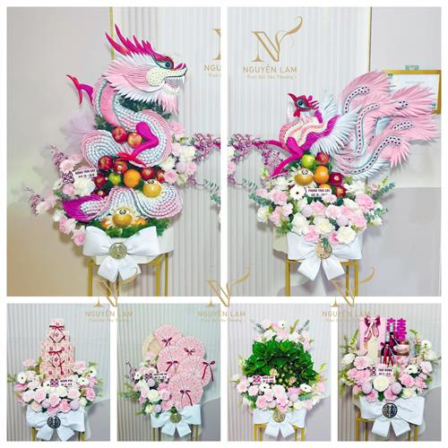 Mâm Quả Hiện Đại - Rồng + Phụng